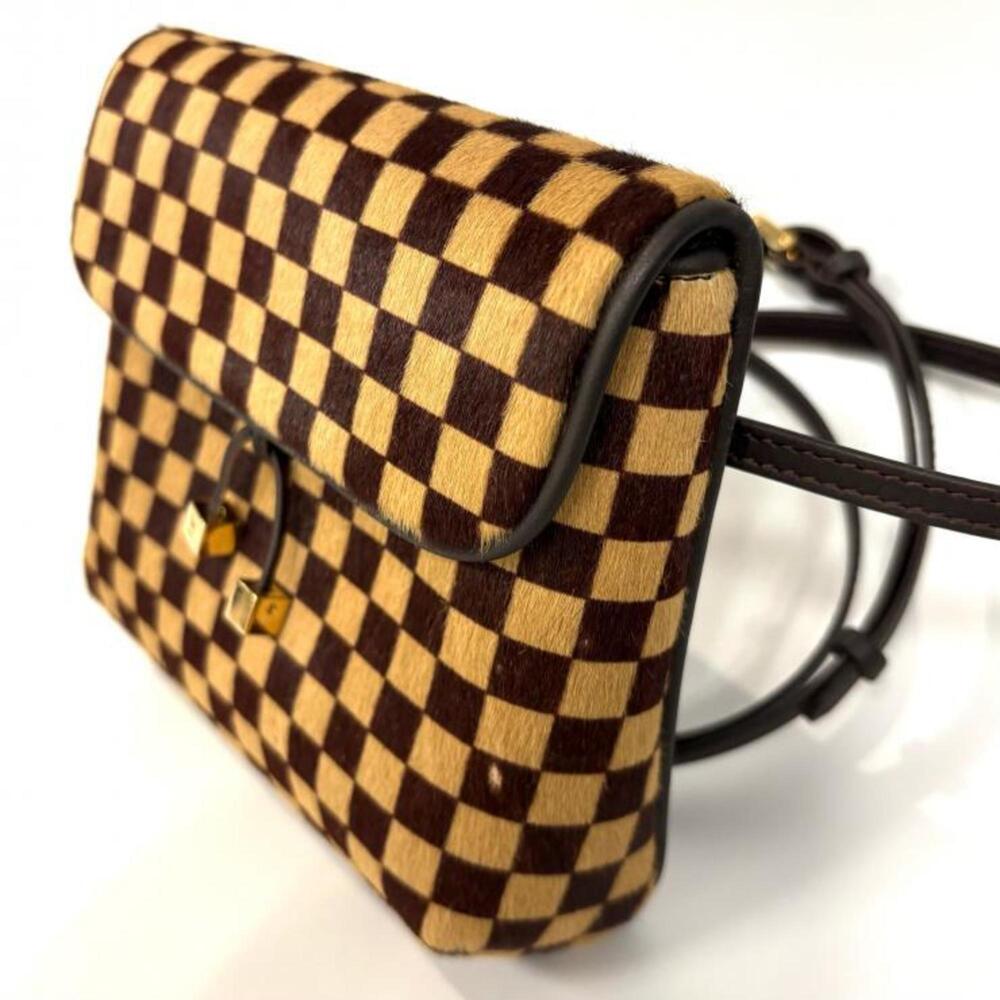 LOUIS VUITTON Authentic Brown Damier Leather Shoulder Bag - Picture 2 of 12